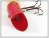 Heddon White Shore Red Head 6" Musky King Zig Wag