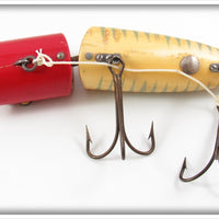 Heddon White Shore Red Head 6" Musky King Zig Wag