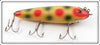 Vintage Heddon Strawberry Spot Near Surface Wiggler Lure 