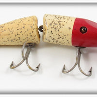 Vintage Creek Chub Nite Glow Red Head Jointed Pikie 2622 DD Special