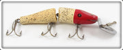 Vintage Creek Chub Nite Glow Red Head Jointed Pikie 2622 DD Special