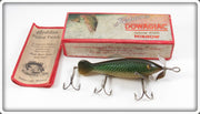 Vintage Heddon Green Scale Spin Diver Lure In Box 3009D