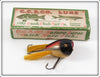 Vintage Creek Chub White Scale Surface Dingbat Lure In Box 5425