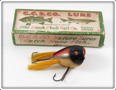 Vintage Creek Chub White Scale Surface Dingbat Lure In Box 5425