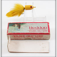 Vintage Heddon Yellow Bob Davis Wilder Dilg Lure In Box