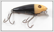Vintage Heddon Black White Head 110 River Runt Lure 119GWH