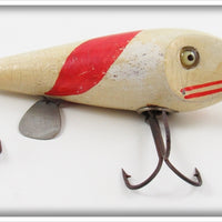 Vintage Donaly Red & White Redfin Minnow Lure 