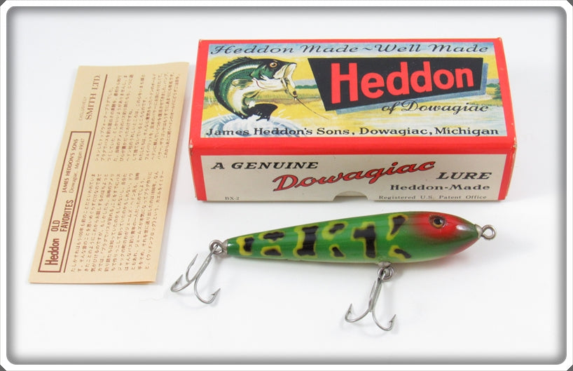 Heddon Smith Meadow Frog Zaragossa Jr Lure In Box 6400 MF