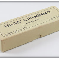 Haas Tackle Co Haas Liv Minno In Box With Paper Insert