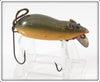 Vintage Heddon Grey Mouse Wood Meadow Mouse Lure