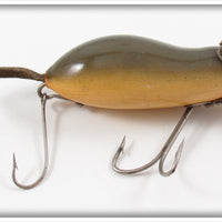 Vintage Heddon Grey Mouse Wood Meadow Mouse Lure 