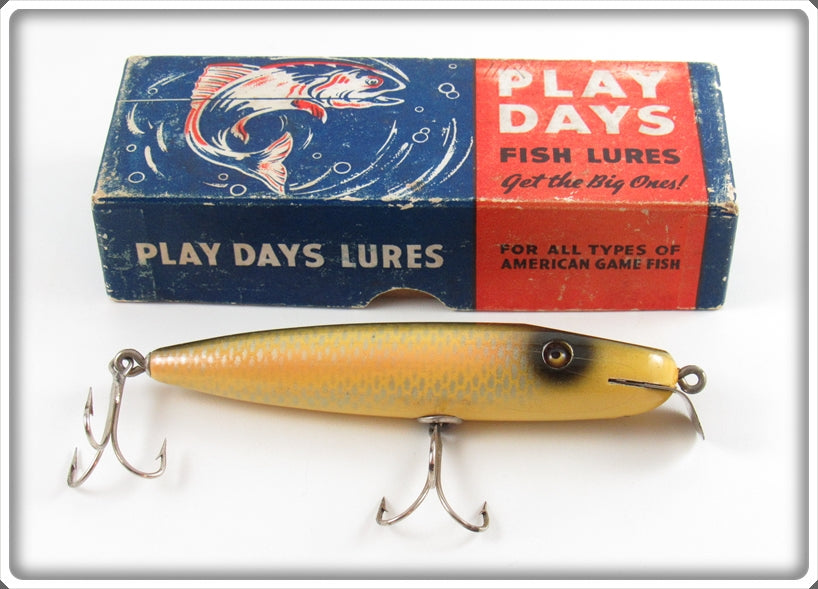 Vintage Shur Strike Shiner Scale Pikie Lure In Play Days Box