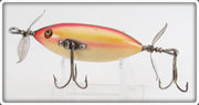 Vintage Heddon Rainbow Left Facing SOS Minnow Lure 141 