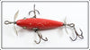 Pflueger Solid Red Three Hook Neverfail Minnow