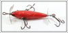 Pflueger Solid Red Three Hook Neverfail Minnow