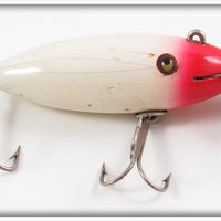 Vintage Creek Chub Blended Red Head White Body Baby Wiggler Lure