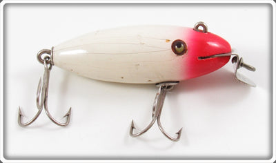 Vintage Creek Chub Blended Red Head White Body Baby Wiggler Lure