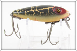 Vintage Heddon Green Crackleback 110 River Runt Lure