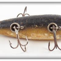 Vintage Heddon Black Sucker 150 Dowagiac Minnow Lure