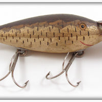 Vintage Chas W. Lane Brown Finish Lane's Wagtail Wobbler Lure