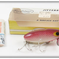 Vintage Fred Arbogast Purple Scale Flat Eye Jitterbug Lure In Box