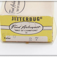 Arbogast Purple Scale Flat Eye Jitterbug In Box