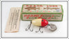 Vintage Creek Chub White And Red Flip Flap Lure In Box 4402