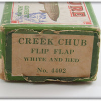 Creek Chub White And Red Flip Flap In Box 4402