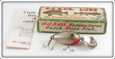 Vintage Creek Chub Silver Flash Flip Flap Lure In Box 4418