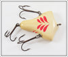 Howe's Red & White Vacuum Bass Bait In Tin ~