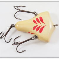 Howe's Red & White Vacuum Bass Bait In Tin ~