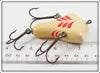 Howe's Red & White Vacuum Bass Bait In Tin ~