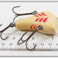 Howe's Red & White Vacuum Bass Bait In Tin ~