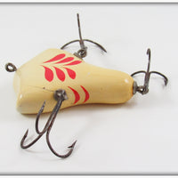 Howe's Red & White Vacuum Bass Bait In Tin ~