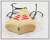 Howe's Red & White Vacuum Bass Bait In Tin ~