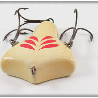 Howe's Red & White Vacuum Bass Bait In Tin ~