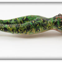 Vintage Lucky Grossman Green Frog Decoy