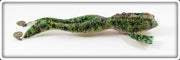 Vintage Lucky Grossman Green Frog Decoy