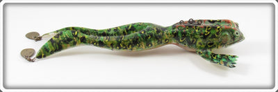 Vintage Lucky Grossman Green Frog Decoy