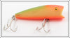 Rebel Green Back Orange Bone P42 Popper Minnow In Box