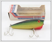 Vintage Rebel Pea Green P5200 Skipper Lure In Box