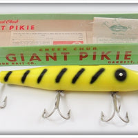 Vintage Creek Chub Yellow Shore Giant Pikie 6000 FY Special Order Lure