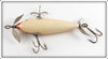 Pflueger White Blended Red Back Three Hook Neverfail Minnow