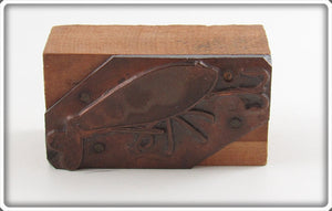 Vintage Creek Chub Crawdad Printer's Block