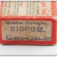 Heddon Grey Mouse Crazy Crawler Empty Box 2100GM