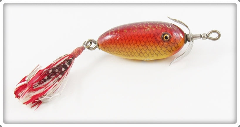 Shakespeare Yellow & Red Photo Finish Midget Underwater Minnow 6600