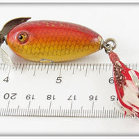 Shakespeare Yellow & Red Photo Finish Midget Underwater Minnow 6600