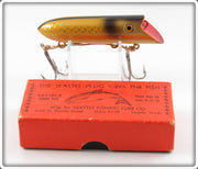 Vintage Seattle Fishing Lure Co Yellow Scale Seattle Plug Lure In Box