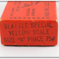 Seattle Fishing Lure Co Yellow Scale Seattle Plug In Box