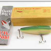 Wilson Green Crackleback Fluted Wobbler In Box With Paper